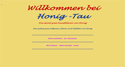 Desktop Screenshot of honig-tau.de